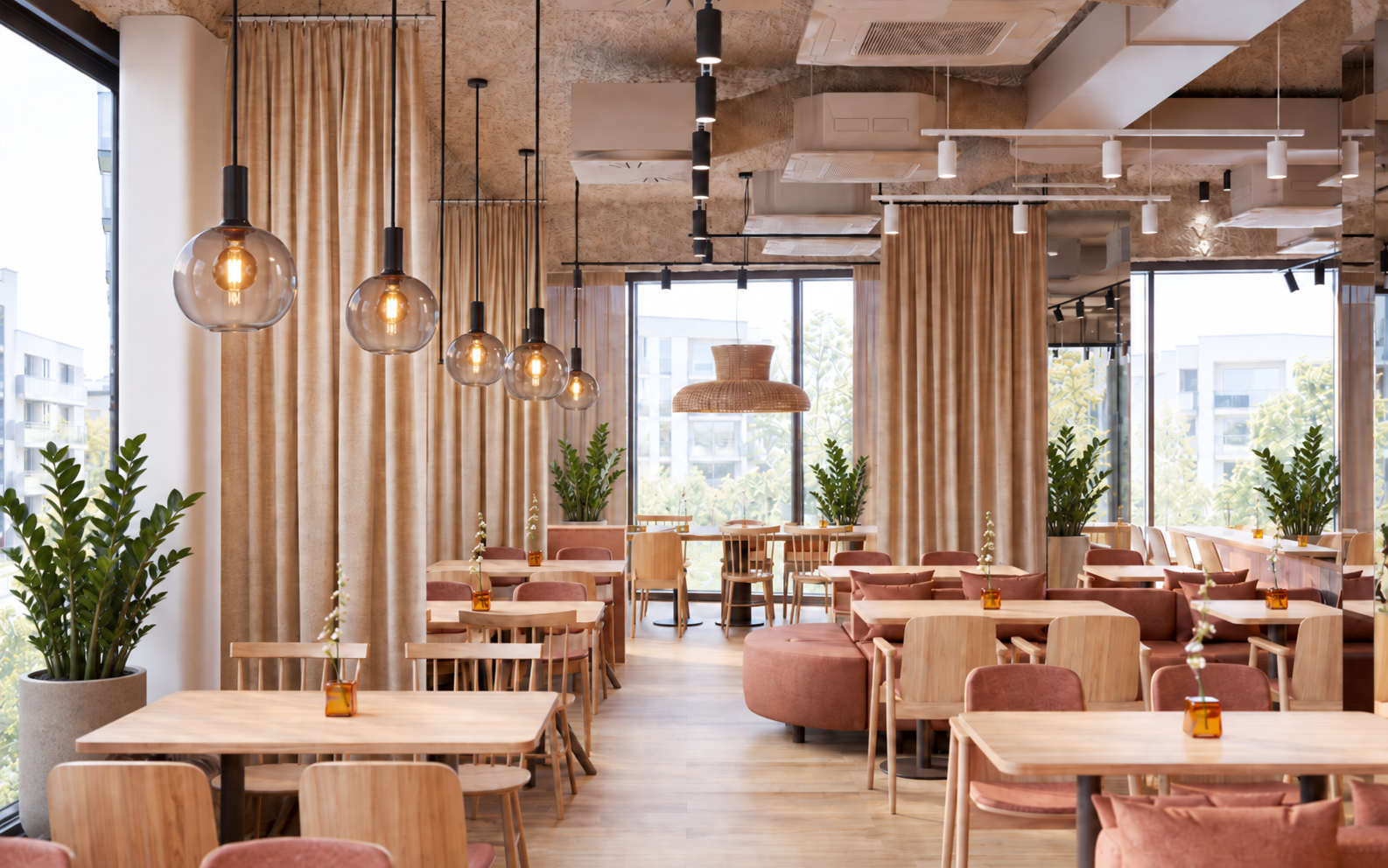 Interiér naší restaurace na Smíchově